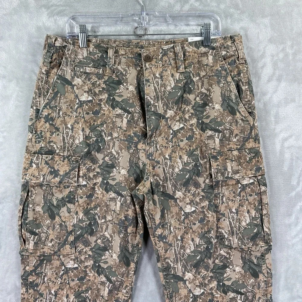 American Eagle Pants Mens 32x28 Camo Cargo Pockets Flex Outdoor Workwear NWT
